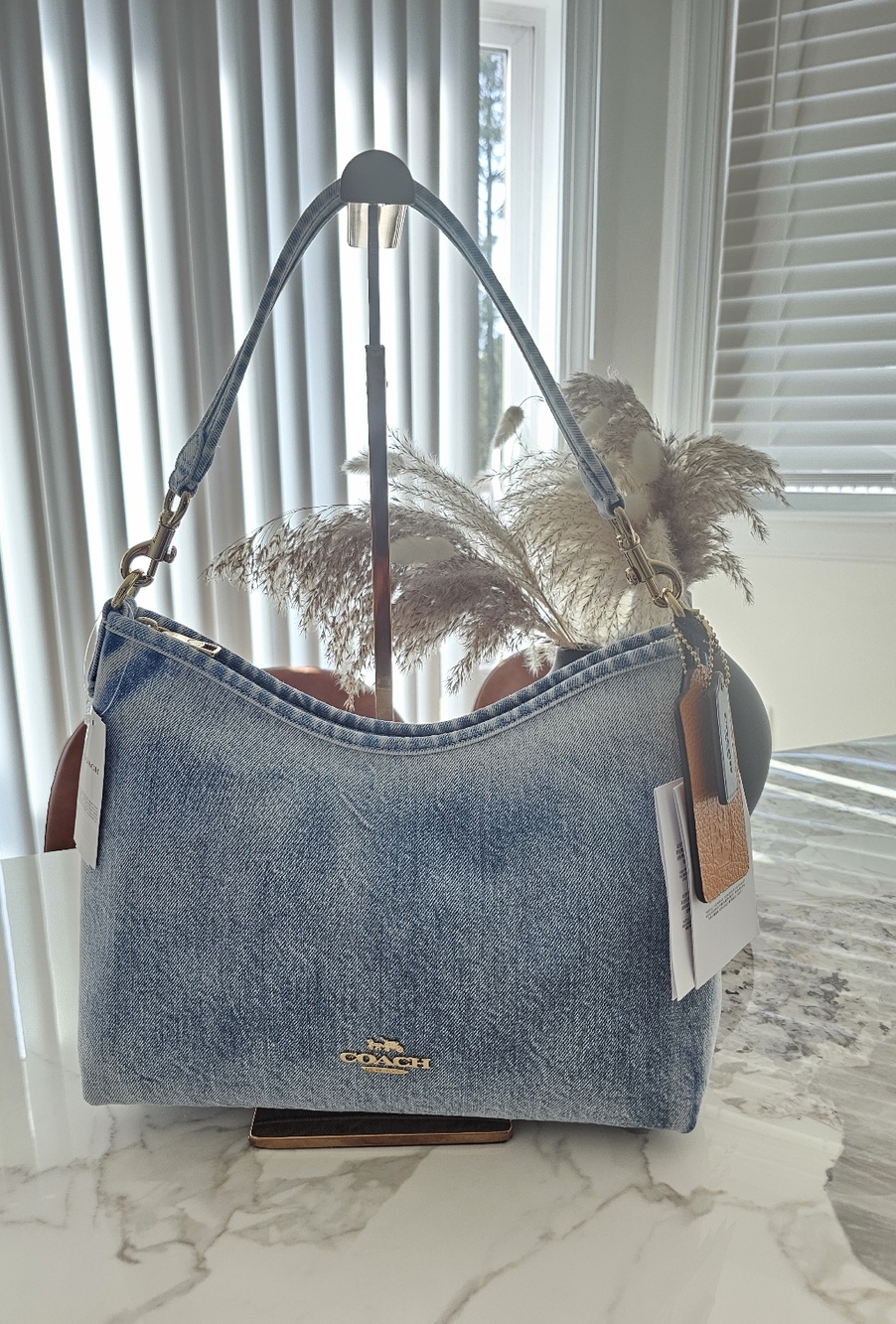 Laurel Denim Shoulder Bag